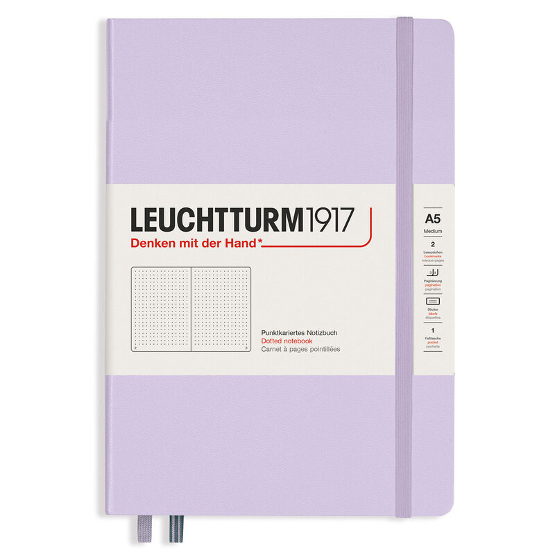 NOTEBOOK A5 Hard Dotted Lilac