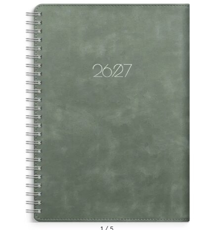 Elevkalender - Kalender Senator A5 Twist grön 2026-2027