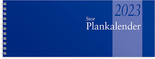 Kalender 2023 Stor Plankalender spiralb