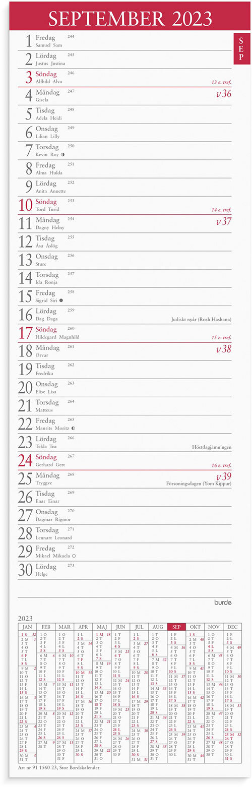 Kalender 2023 Stor Bordskalender