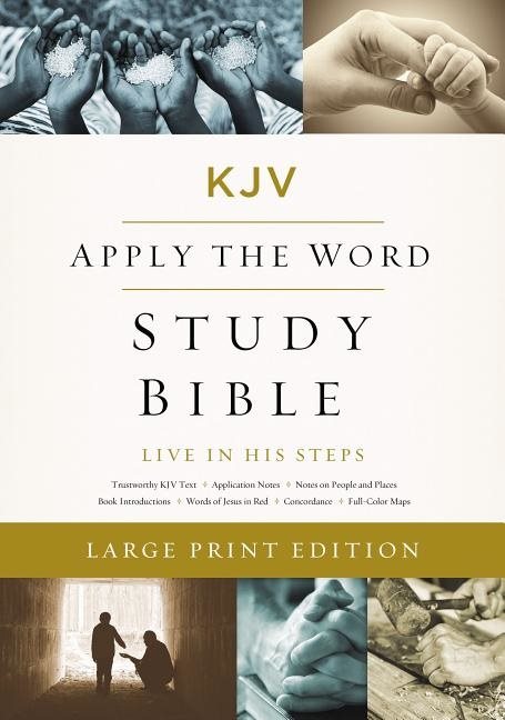 Kjv, apply the word study bible, large print, hardcover, red letter edition