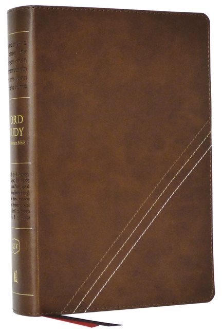 KJV, Word Study Reference Bible, Leathersoft, Brown, Red Letter, Comfort Print
