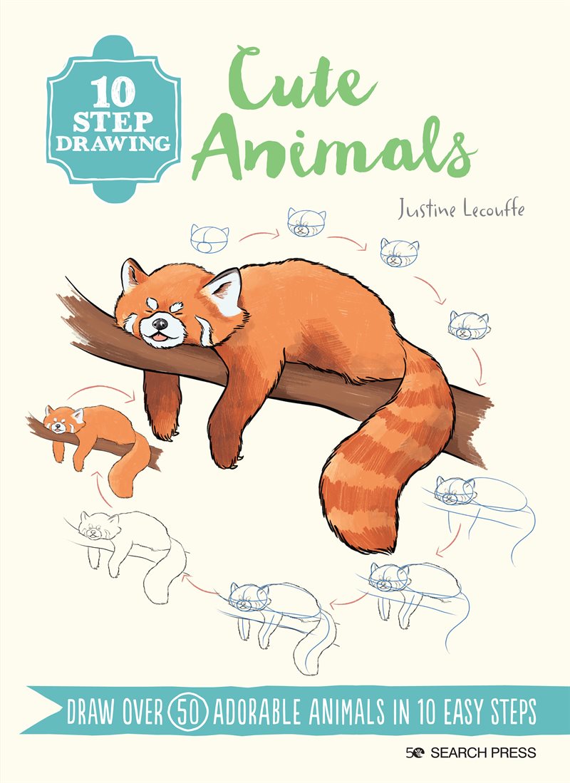 10 Step Drawing: Cute Animals