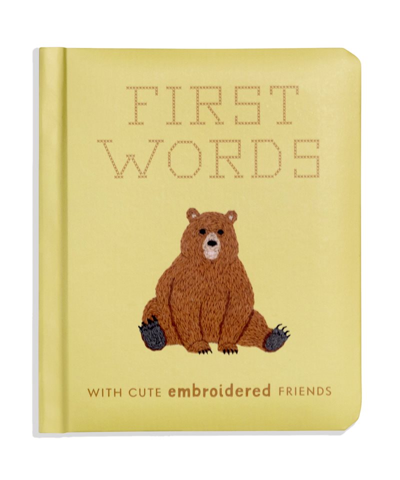 First Words with Cute Embroidered Friends