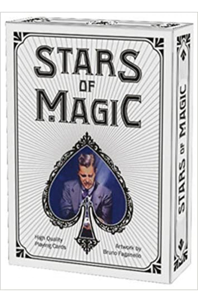 STARS OF MAGIC PLAYING CARDS - WHITE PC54
