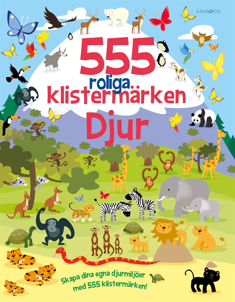 555 roliga klistermärken. Djur