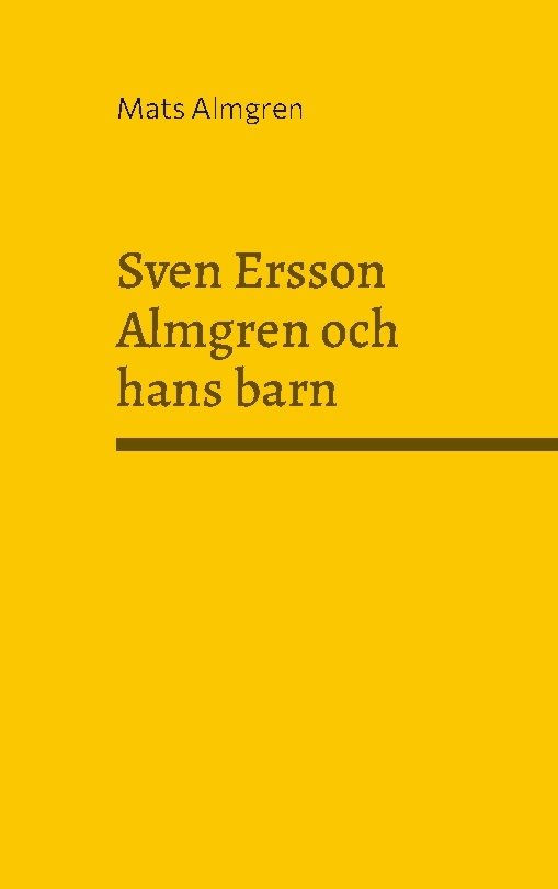 Sven Ersson Almgren och hans barn