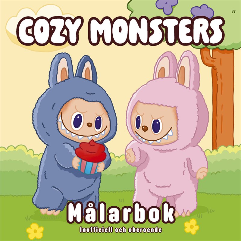 Cozy monsters målarbok
