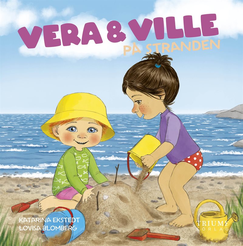 Vera och Ville på stranden