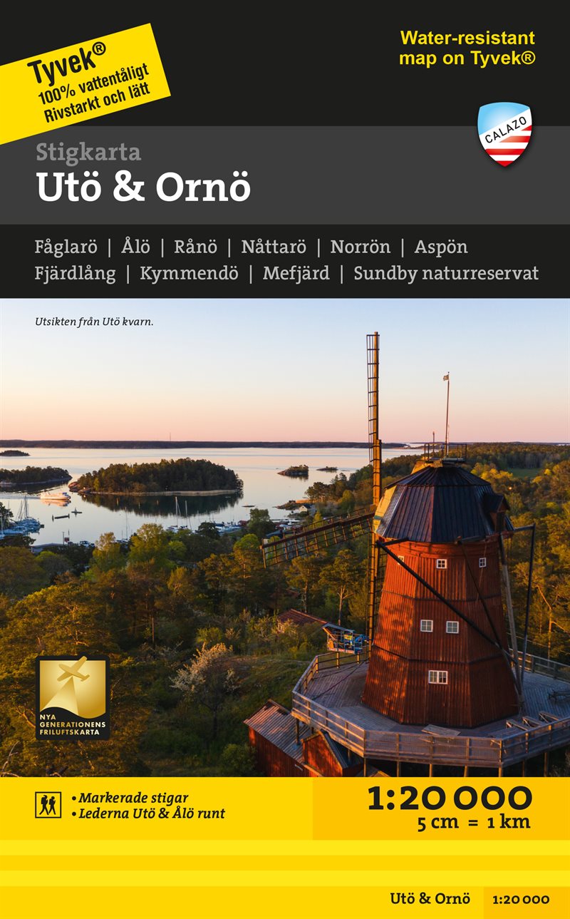 Stigkarta Utö & Ornö 1:25.000