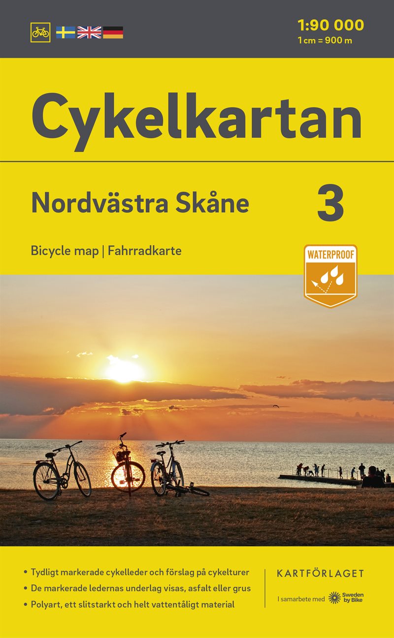 Cykelkartan Blad 3 Nordvästra Skåne 2023-2025