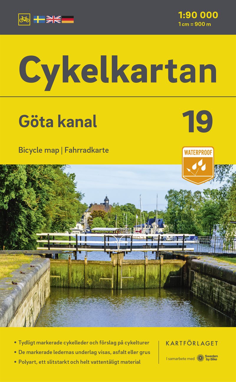 Cykelkartan Blad 19 Göta kanal 2023-2025