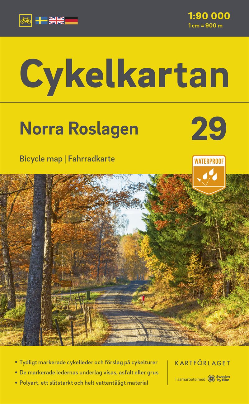 Cykelkartan Blad 29 Norra Roslagen 2023-2025