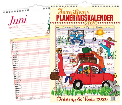 Familjens planeringskalender 2026