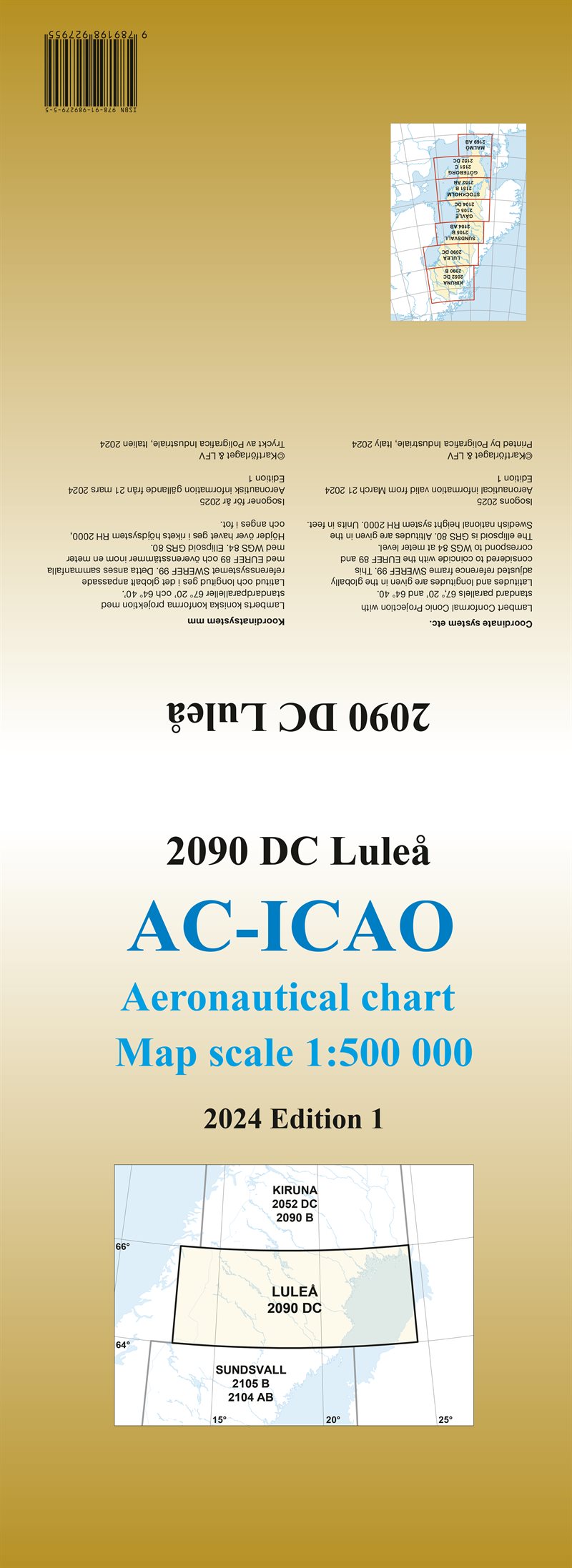ACICAO 2090DC Luleå 2024 : Skala 1:500 000