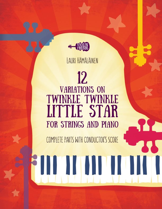 12 variations on twinkle, twinkle, little star for strings and piano