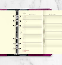 Filofax Personal Refill 2026 Årsplan