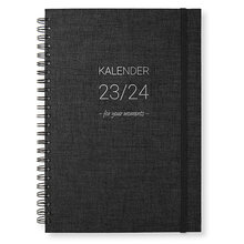 Skolkalender Paperstyle A5 2023-24 Newport Transparent Black