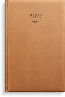 Dagbok 2027 cognac konstläder