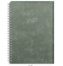 Elevkalender - Kalender Senator A5 Twist grön 2026-2027