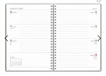 Elevkalender - Kalender Senator A5 Twist grön 2026-2027