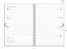 Elevkalender - Kalender Senator A5 Textile ljusgrå 2026-2027