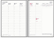 Kalender 2023 Business VIP svart konstläder