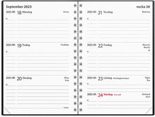 Kalender 2023 Leader svart plast