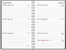 Kalender 2024 Leader svart plast